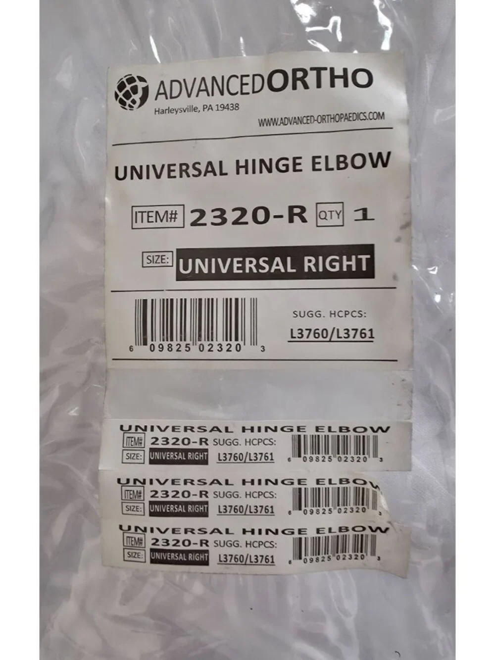 Advanced Ortho Hinge R.O.M. Post-Op Elbow Brace One Size Fits Most - Right Elbow - Picture 8 of 8